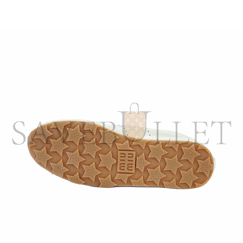 MIU MIU PLUME SUEDE SNEAKERS 5E114E 